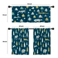 thumbnail image 4 of LALILO Kitchen Curtains and Valances Set of 3 36" Forests Window Treatment Tiers for Window Decor, 4 of 5