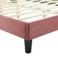 thumbnail image 4 of Modway Sienna Performance Velvet Queen Platform Bed in Dusty Rose, 4 of 10