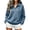13#Blue, variant on Womens Pullover Leopard Print Lapel Collar Sweatshirt for Women Fall Winter V Neck Long Sleeve Loose Fit Oversized Casual Tops Ladies Streetwear Brown 2XL