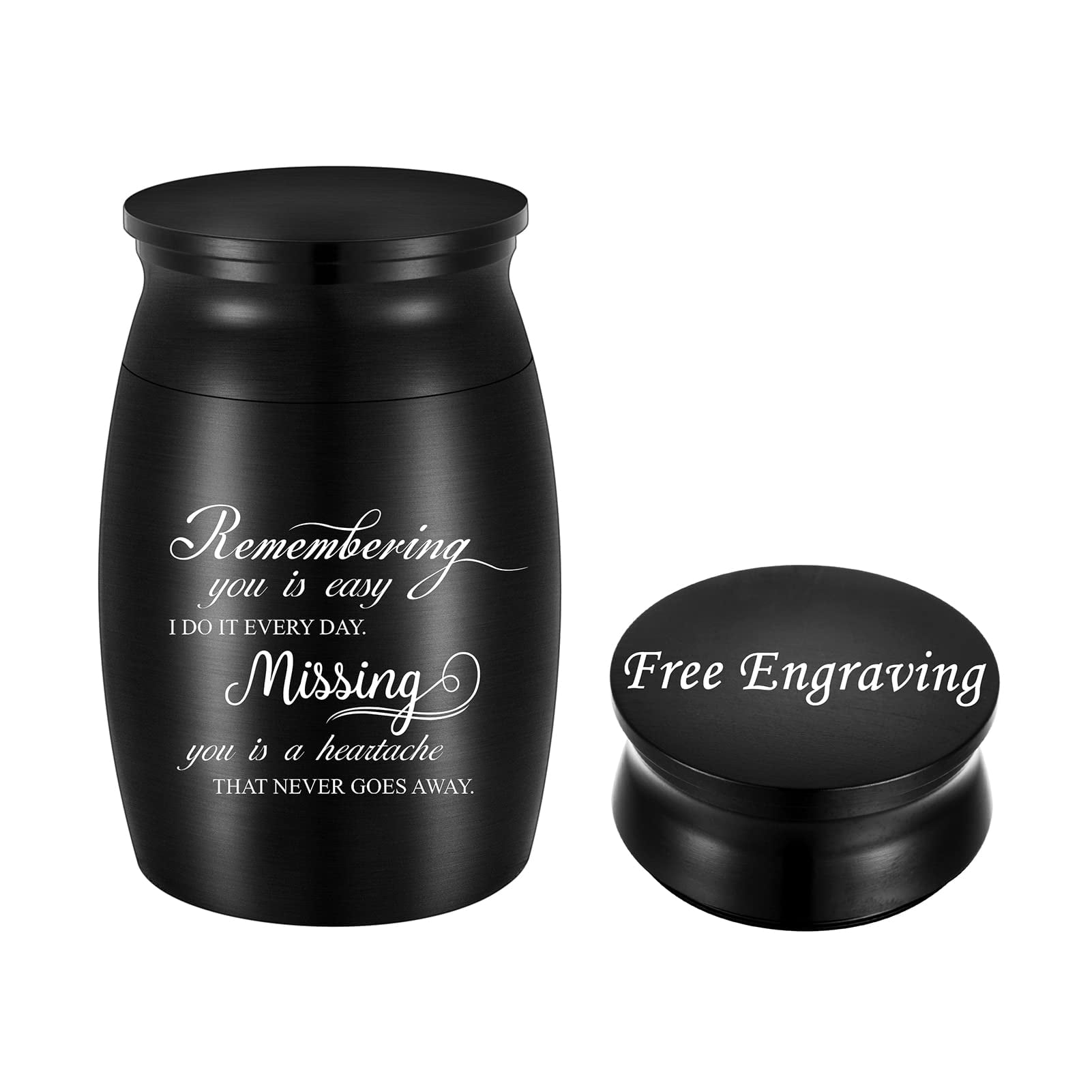 3 Inches Small Keepsake Cremation Urn for Human / Pet Ashes Mini Cremation Urns Memorial Ashes Urn Mini Urn Stainless Steel Ashes Holder Small Ash Urn for Ashes