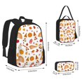 thumbnail image 2 of Disketp Fall Gnomes Harvest Mochila Estampada de Gran Capacidad con Lonchera y Estuche, Set de 3 Piezas para Estudiantes, 2 of 7