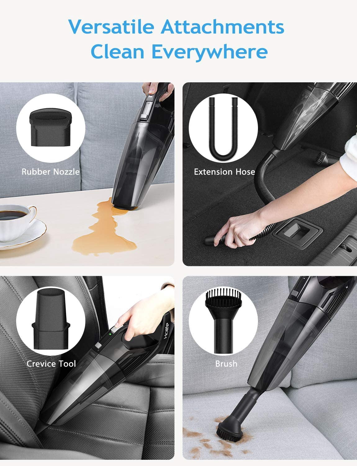 Holife Portable Handheld Cordless Vacuum Cleaner | HM164A | Walmart Canada