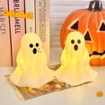 thumbnail image 1 of Cute Ghost Statue LED Night Lamp Soft Glow Flicker Free Energy-Saving Battery Powered Ghost Night Light Halloween Decoration, 1 of 8
