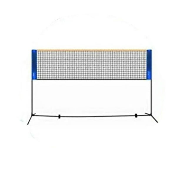 Freestylehome Métal Portable Badminton Net Stand Pliant Antichoc Amovible  Antidérapant Tennis Formation Parc Arrière-Cour Cadre Accessoires 