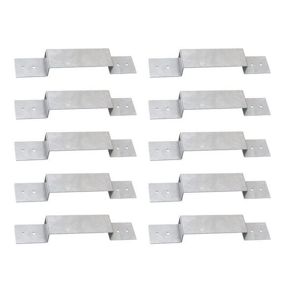 Set of 10 Fence Post Fixing Fence Post Mounting Fence Panel Security Bracket Prevent Rattling & Improve Security