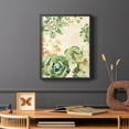 thumbnail image 6 of Stained Glass Succulents I Framed Print in Black Solid Wood Framed Print No Nail Hanging, 6 of 6