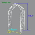 thumbnail image 4 of Tcbosik 98.4"H Garden Arch, Metal Arbor Climbing Plants, Assemble Freely for 8 Styles, Archway for Outdoor, Patio, Lawn, Yard, Cream White, 4 of 11