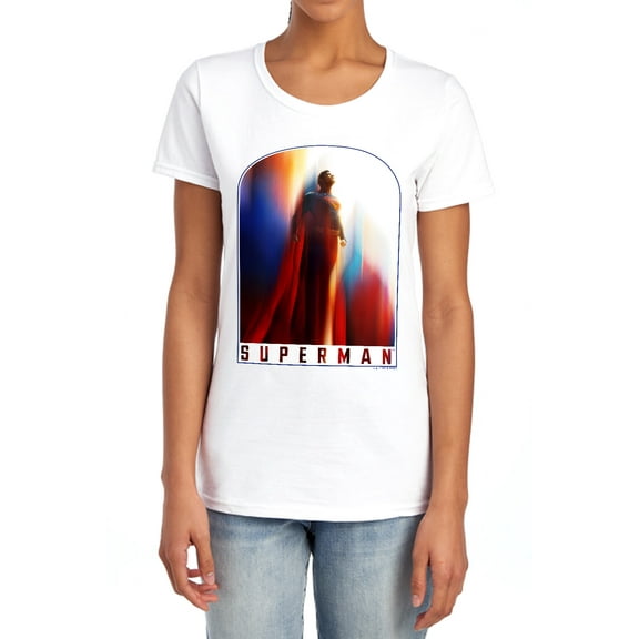 Superman 2025 Look Up Poster Women's T Shirt