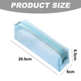thumbnail image 2 of Estuche para lápices de malla de rejilla de 2 uds para niñas y niños, portalápices con cremallera, estuche para lápices portátil para adolescentes, 20,5*6,5*6cm, 2 of 5
