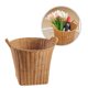 thumbnail image 3 of Cesta de flores tejida, cesta de flores decorativa, cesta de almacenamiento de artículos diversos con asas, 3 of 7