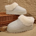 thumbnail image 4 of hzomhy Womens Snow Boots Closed Toe Warm Lining Thick Sole Slip On Design for Casual Cold Weather Daily Wear, 4 of 9