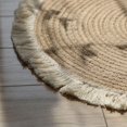 thumbnail image 3 of stanreset Soft Jute Area Rug Braided Tassel Design for Study Throw Rug Floor Mat 80cm, 3 of 9