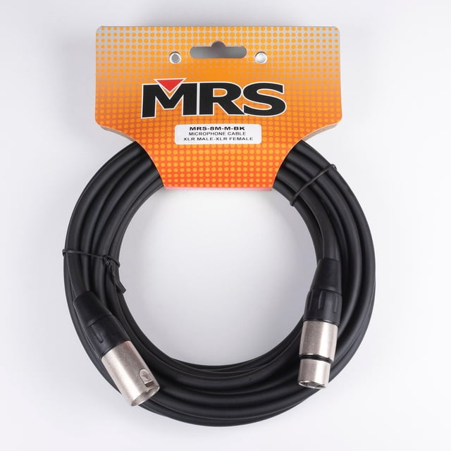MORRISON Cable para Micrófono de 8 m XLR MRS-8M-M-BK MORRISON