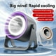 thumbnail image 5 of Ventilador de Escritorio Pequeño, Silencioso, 100 Velocidades, Recargable, Portátil, Batería de 1800 MAh, con Pantalla Digital, Color Negro y Gris., 5 of 5