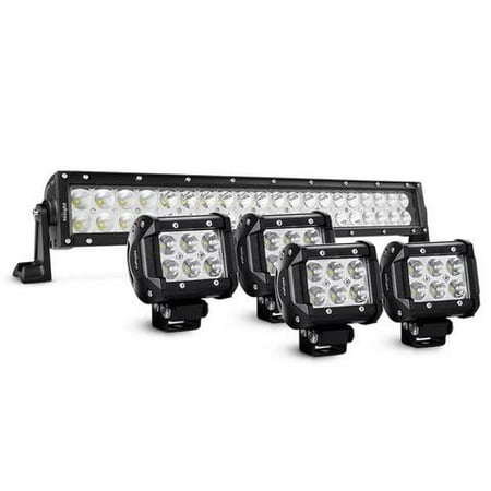 led nilight lights spot inch light 4pcs flood 120w 18w warranty combo driving bars bar years
