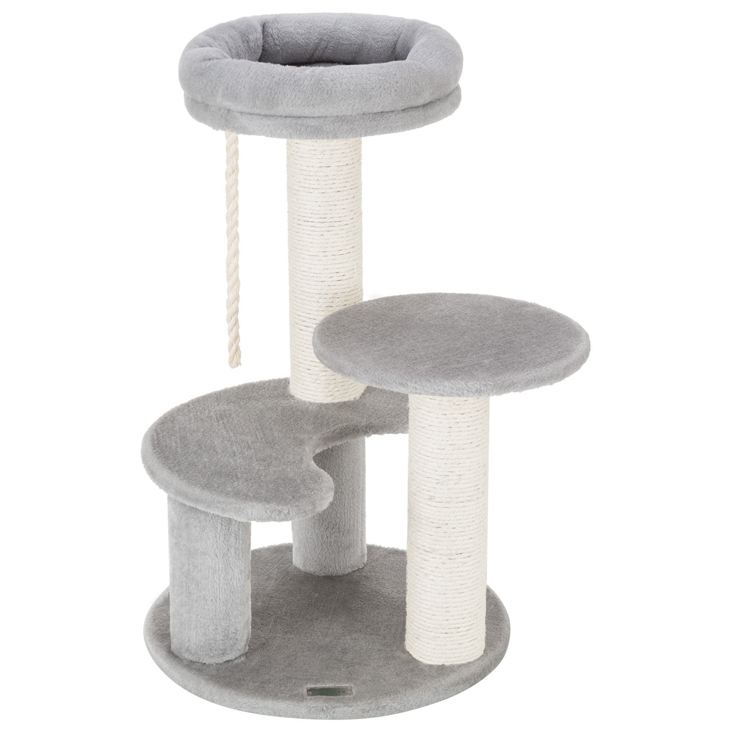 Allieroo Small Cat Tree Condo Playhouse with Ladder Sisal Scratch Posts