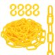 thumbnail image 1 of Cadena de plástico Uxcell, (1" OD, 9.84 FT, Amarillo)(2Set), Barrera de cadena de seguridad con 4 ganchos, adecuada para control de multitudes., 1 of 7