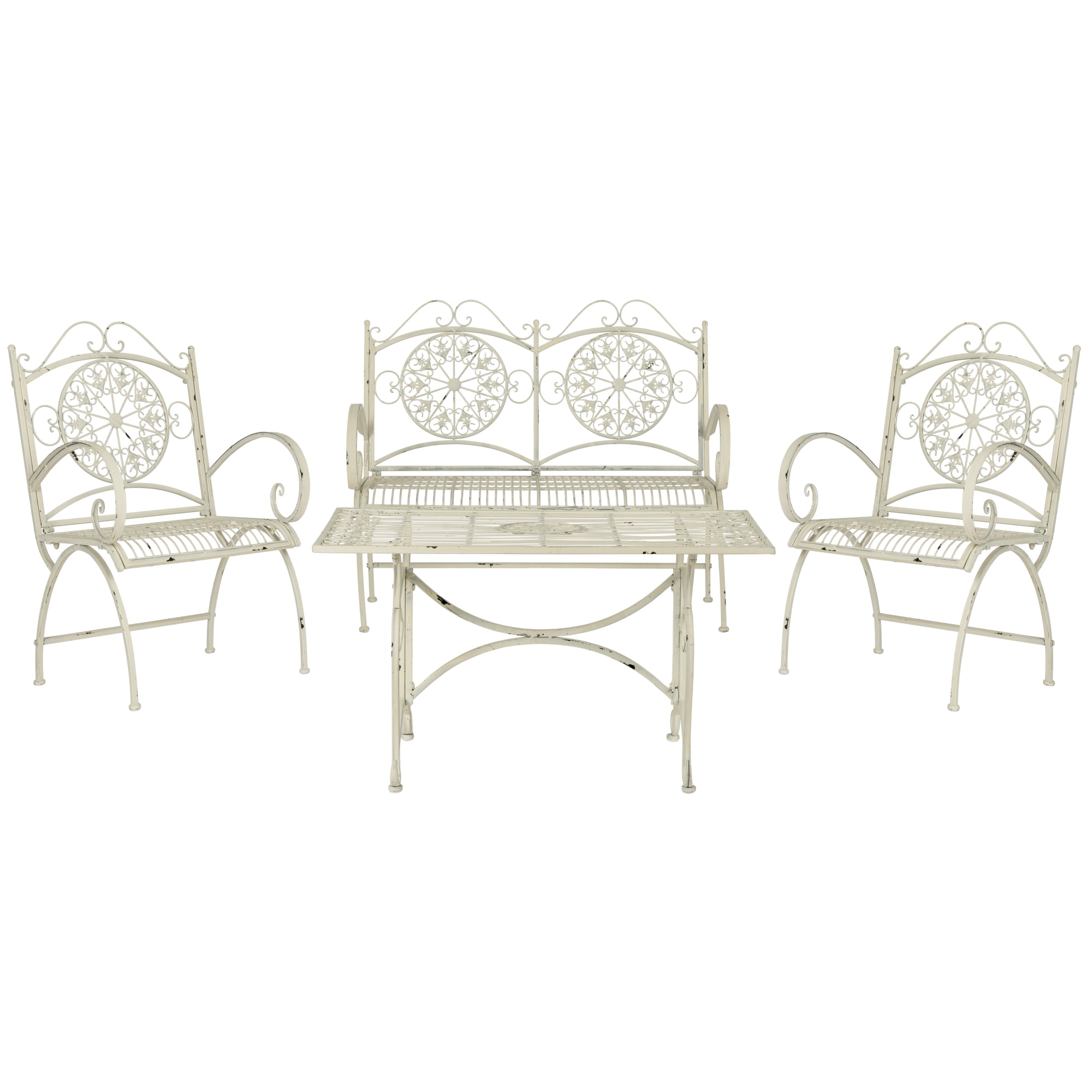 Safavieh Sophie Outdoor Traditional 4 Piece Living Set
