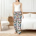 thumbnail image 6 of Lsque Colorful Flying Butterflies Print Women's Pajama Pants, Lounge Pant - Comfortable Home Wear,Elastic Waistband, Stylish Design-X-Large, 6 of 9