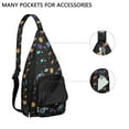 thumbnail image 2 of Astronomy Sling Backpack - Detailed Solar System Design Shoulder Bag, Compact Pack for Essential Carry & Daily Use, 2 of 4