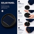 thumbnail image 3 of NAPWANT 9ft Outdoor Patio Umbrella with Solar LED Lights, Tilt and Crank Handle, for Deck, Yard, Pool and Garden,Navy Blue, 3 of 8