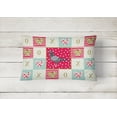 thumbnail image 2 of Carolines Treasures CK5378PW1216 Racing Pigeon Love Canvas Fabric Decorative Pillow, Red, 12H x16W, multicolor, 2 of 3