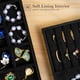 thumbnail image 5 of Bandejas organizadoras de joyas ProCase, apilables, 4 capas, todas negras, 5 of 8