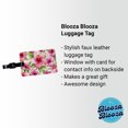 thumbnail image 2 of Pink Hibiscus Tropical Flowers Watercolor Faux Leather Travel Luggage Tag, 2 of 7