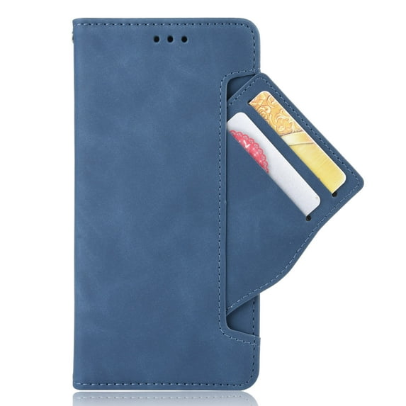iPhone 13 Pro Max Case, Wallet case for iPhone 13 Pro Max, PU Leather Folio Protective Phone Cover Magnetic Closed Bumper Soft TPU Shockproof Flip Case for Apple iPhone 13 Pro Max, Blue