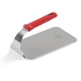 thumbnail image 1 of Vollrath 50661 1.6 lb Flat-Bottom Steak Weight Press with Removable Red Silicone Ergonomic Handle for Grill Food Truck Burger Bacon | Heat Resistant up to 450°F, 9"L x 4-3/4"W, Stainless Ste, 1 of 2