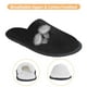thumbnail image 3 of Balery Black Pantuflas de Casa de Felpa Silenciosas con Diseño Estampado, Zapatillas Cómodas Antideslizantes de Algodón para Interior-Large, 3 of 8