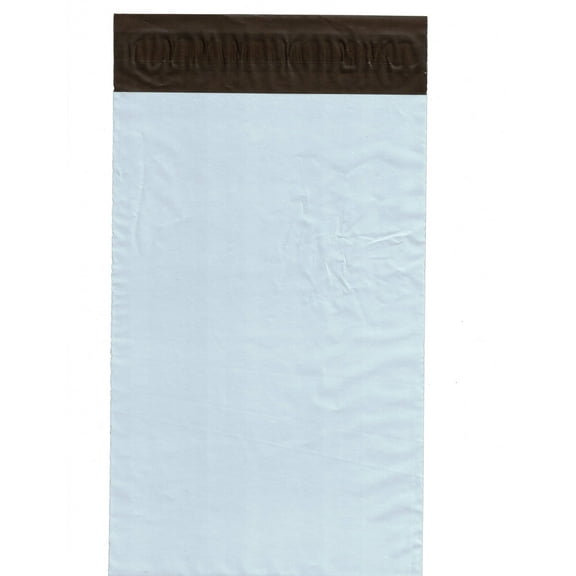 Poly Mailer, 12.5”x15” (White/Gray)