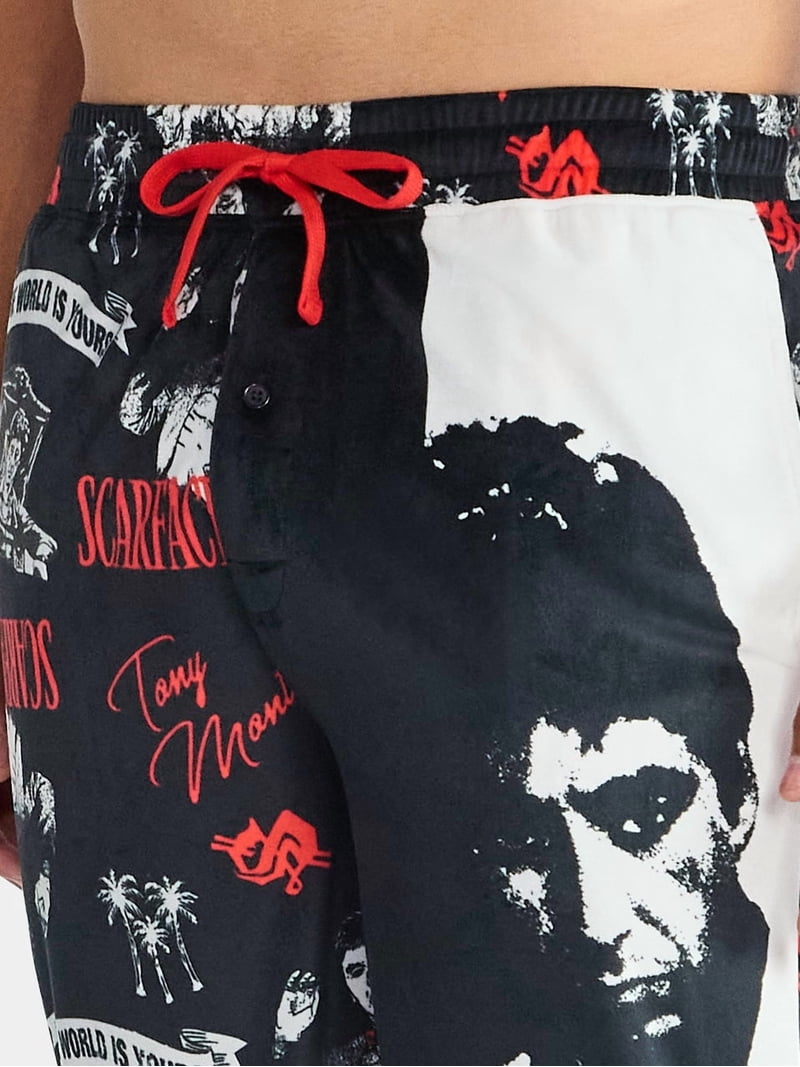 Scarface Men's and Big Men's Split Leg Graphic Pants, Sizes S-2XL
