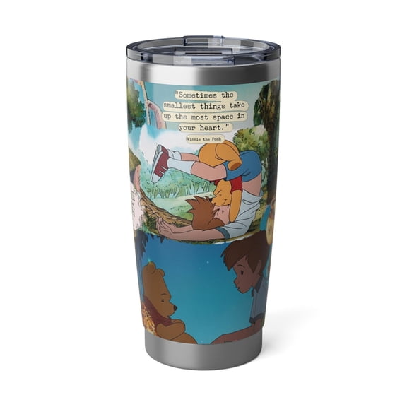 [NO STRAW] Winnie the Pooh Tumbler, 20oz Stainless Steel Insulated Mug