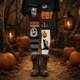thumbnail image 5 of Halloween Leggings for Women Elastic High Waist Lifting Spooky Print Tights Pants Workout Yoga Pants, 5 of 7