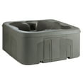 thumbnail image 1 of Lifesmart 4 Person Plug and Play Square Hot Tub Spa with 13 Jets, Taupe, 1 of 10