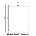 thumbnail image 2 of White Picture Frame Mat for 28x34 Frames - Fits 26x32 Photos - 25 Mats, 2 of 7