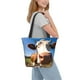 thumbnail image 2 of Balery Blue Sky Meadow Cute Cow Bolsa de Hombro con Diseño, Bolsa Grande y Duradera, Bolsa Versátil para Compras, 2 of 6