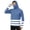 Royal Blue, variant on LTTVQM Adult Mens Loose Fit Cooling Sun Hoodie UPF 50 Simple Horizontal Two Tone Stripe Print Built-in Neck Shield Long Sleeve Kayaking Lake Fishing Outfit Royal Blue L