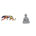 thumbnail image 1 of Estatua de mono de resina arenisca, adorno , escultura, figura de Buda, animal meditando, decoración interior y exterior, apta para sala de e, 1 of 8