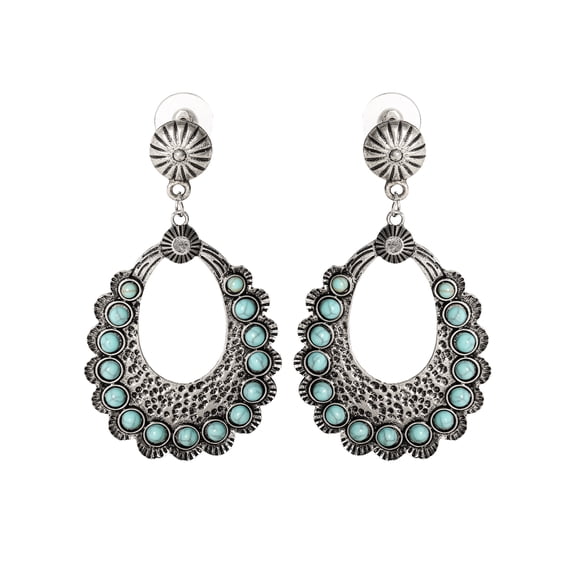 Jessica Simpson Turquoise Stone Drop Earring
