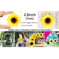 thumbnail image 3 of 50 2,8 cabezas de girasol artificiales de seda amarilla, tela floral para decoración del hogar, decoración de bodas, novia sosteniendo flores, decoración artística artesanal de jardín, 3 of 7