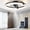 Black, variant on Gianna 23.6 Inch Ceiling Fans with Lights, Ceiling Fan, Low Profile Fandelier, 3000K-6500K Dimmable LED Flush Mount for Living Room, 6-Speed Reversible, App Control, Black