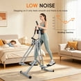 thumbnail image 3 of Air Walker Exercise Machine for Home - Compact Folding Walking Machine with LCD Monitor, Low Impact Elliptical Trainer with Adjustable Abdominal Support, 3 of 10