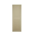 thumbnail image 6 of Ekena Millwork 15"W x 74"H Rustic Two Equal Louver Sandblasted Faux Wood Shutters (Per Pair), Primed Tan, 6 of 12