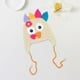 thumbnail image 4 of Sombrero de pavo Yinane con orejeras Tejido de invierno Beige, 4 of 5