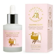 FaceTory Calming Glow Weightless Facial Oil with Oats and Squalane - 30ml / 1.01 fl oz
