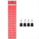 thumbnail image 1 of 28 Comprobador de Roscas para Tuercas y Pernos con 14 Tamaños Métricos y 14 Estándar, Tamaño de Perno y Calibre de Rosca con Almohadillas para Alimentos, Rojo, 1 of 5