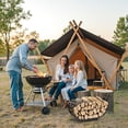 thumbnail image 7 of Firewood Rack, 24 Inch Indoor Fireplace Log Holder with Carrier, Thickened Metal Rustproof Wood Storage Rack, 7 of 7