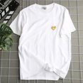 thumbnail image 1 of PLAY Camiseta Love Bordada Hombres Y Mujeres Blanco Y Negro Algodón Puro Pareja Estudiantes Manga Corta Gao Jiahui  unisex, 1 of 2
